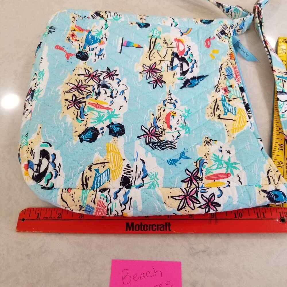 Vera Bradley beach treasures pattern cross body bag - Picture 12 of 12